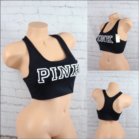 PINK Victoria's Secret Other - VS Pink Ultimate Sports Bra Racerback Black